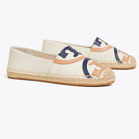 NEW Tory Burch Poppy Canvas Espadrille size 7.5 - Picture 9 of 9